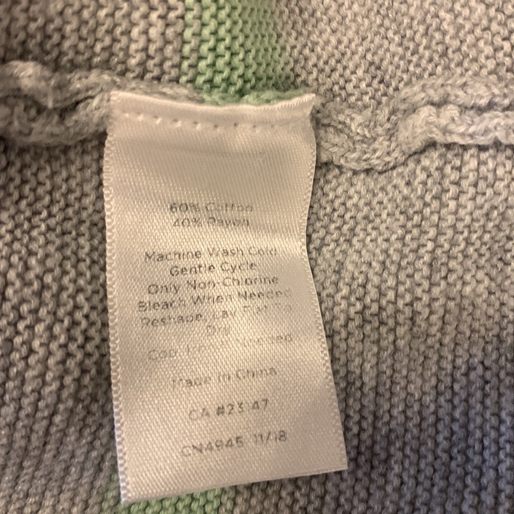 Talbots Multicolor Stripe Button 3/4 Sleeve Detai… - image 7